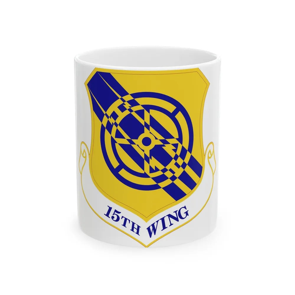 15th Wing (U.S. Air Force) White Coffee Mug-11oz-Go Mug Yourself