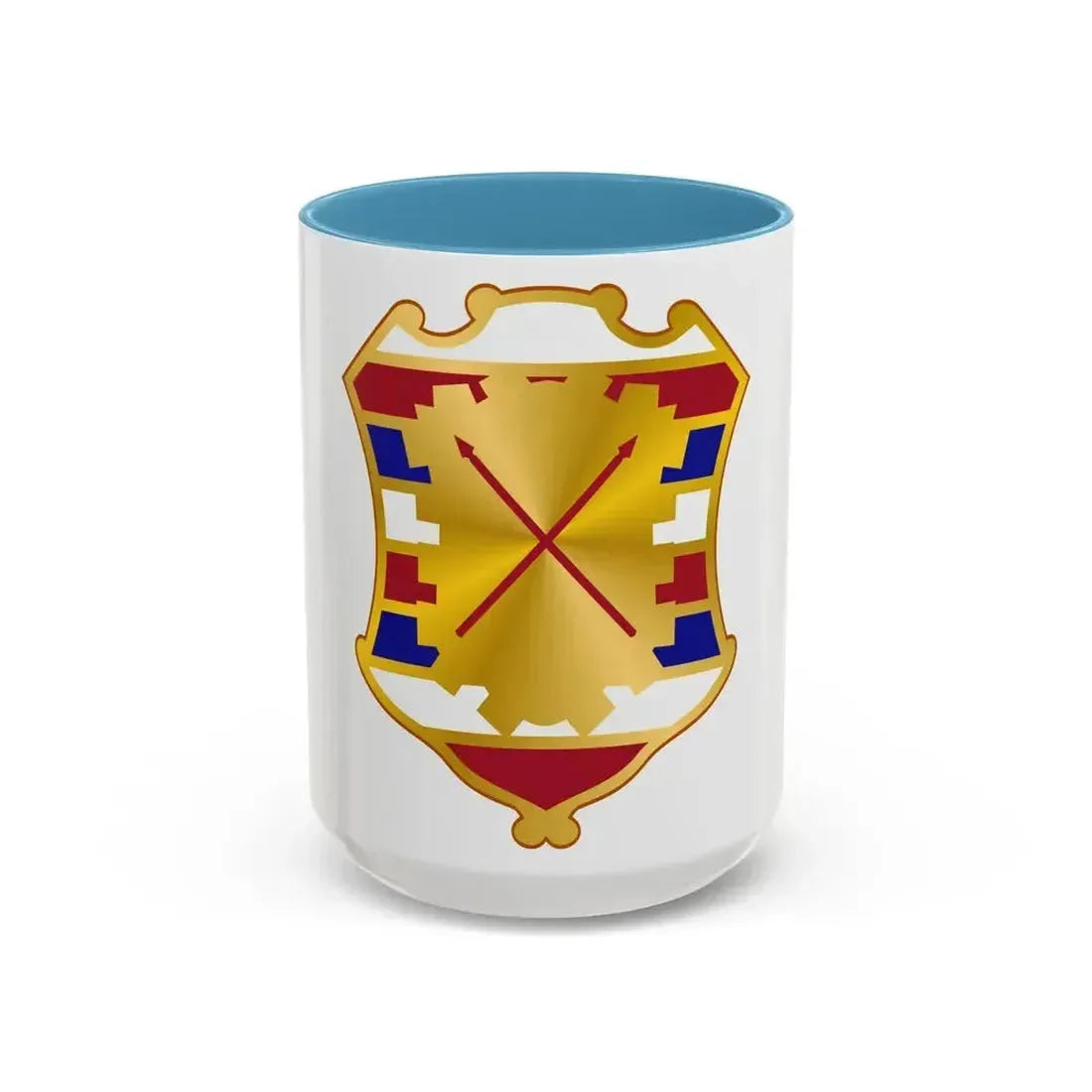 16 Antiaircraft Artillery Gun Battalion (U.S. Army) Accent Coffee Mug 15oz Light Blue - Go Mug Yourself