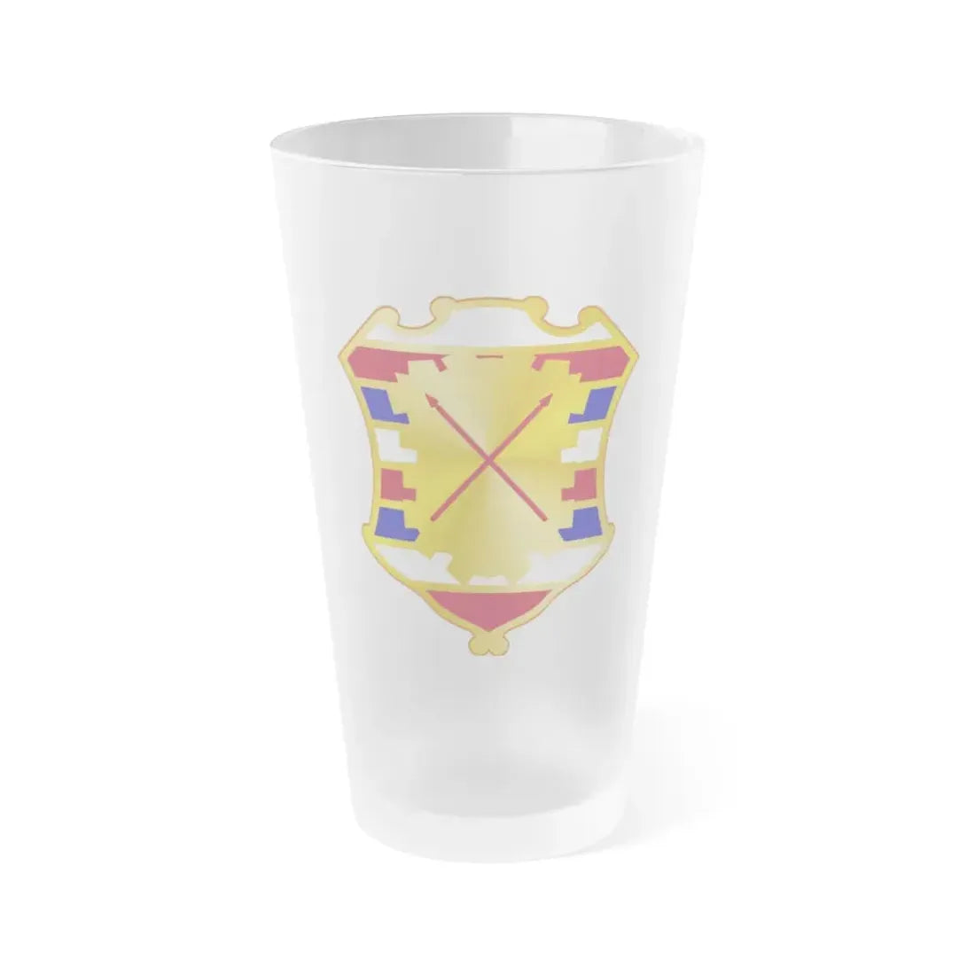 16 Antiaircraft Artillery Gun Battalion (U.S. Army) Frosted Pint Glass 16oz Default Title - Go Mug Yourself