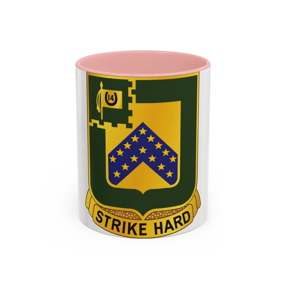 16 Cavalry Regiment (U.S. Army) Accent Coffee Mug-11oz-Pink-Go Mug Yourself