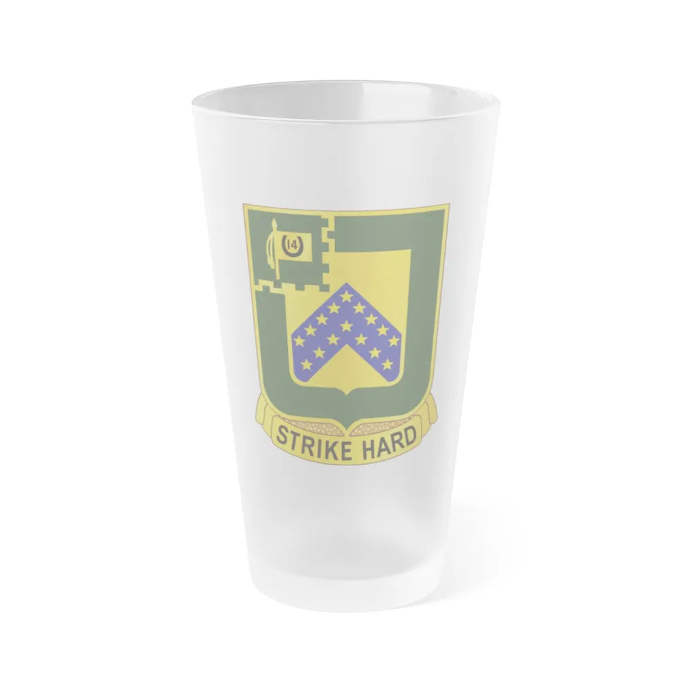 16 Cavalry Regiment (U.S. Army) Frosted Pint Glass 16oz-Go Mug Yourself