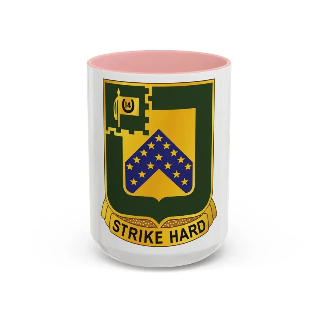 16 Cavalry Regiment (U.S. Army) Accent Coffee Mug 15oz Pink - Go Mug Yourself