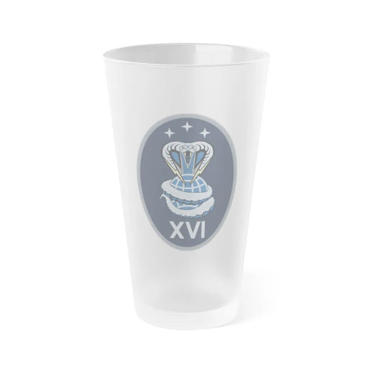 16 Electromagnetic Warfare Squadron (U.S. Space Force) Frosted Pint Glass 16oz-Go Mug Yourself