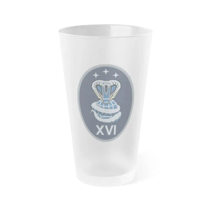 16 Electromagnetic Warfare Squadron (U.S. Space Force) Frosted Pint Glass 16oz Default Title - Go Mug Yourself