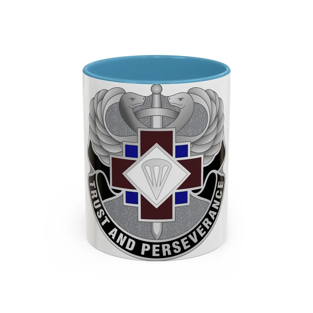 16 Hospital Center (U.S. Army) Accent Coffee Mug-11oz-Light Blue-Go Mug Yourself