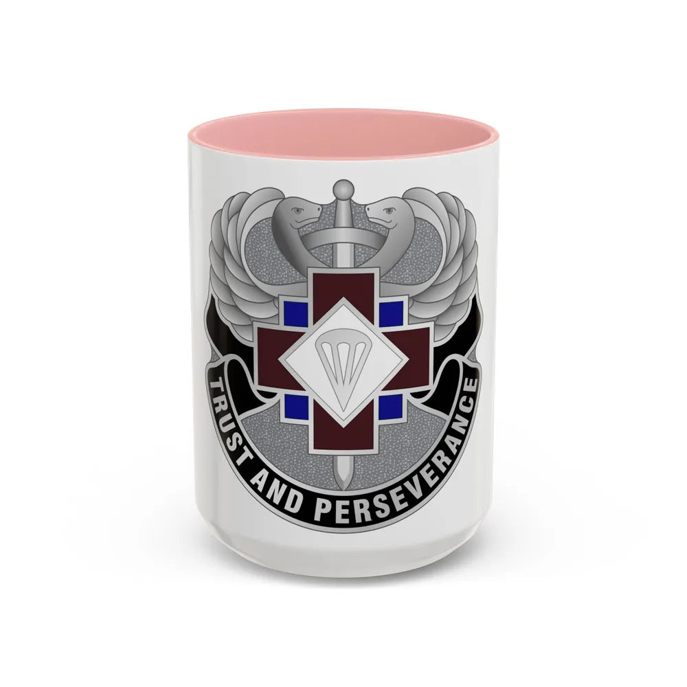 16 Hospital Center (U.S. Army) Accent Coffee Mug-15oz-Pink-Go Mug Yourself