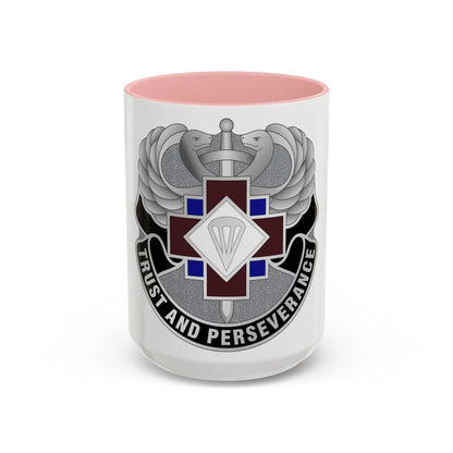 16 Hospital Center (U.S. Army) Accent Coffee Mug-15oz-Pink-Go Mug Yourself