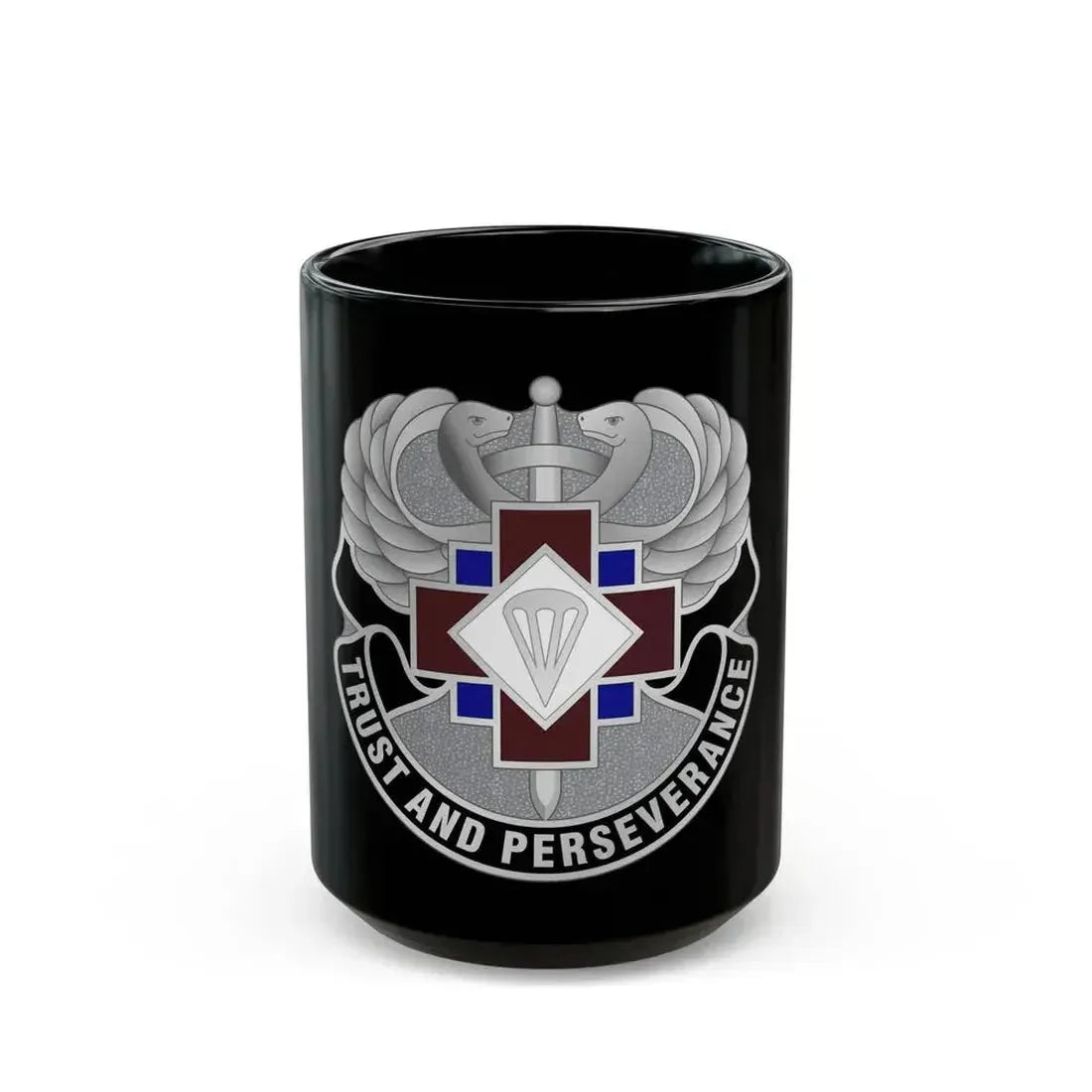16 Hospital Center (U.S. Army) Black Coffee Mug 15oz - Go Mug Yourself