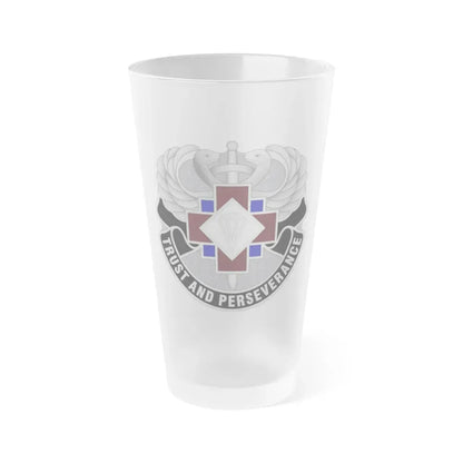 16 Hospital Center (U.S. Army) Frosted Pint Glass 16oz Default Title - Go Mug Yourself
