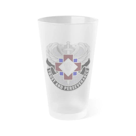 16 Hospital Center (U.S. Army) Frosted Pint Glass 16oz Default Title - Go Mug Yourself