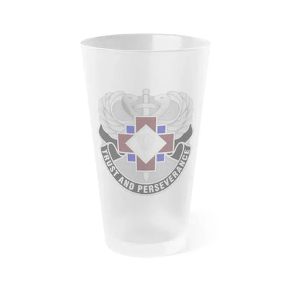 16 Hospital Center (U.S. Army) Frosted Pint Glass 16oz Default Title - Go Mug Yourself