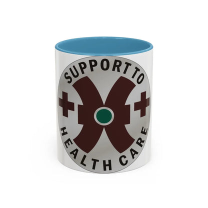 16 Medical Battalion (U.S. Army) Accent Coffee Mug-11oz-Light Blue-Go Mug Yourself