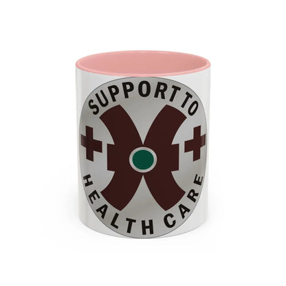 16 Medical Battalion (U.S. Army) Accent Coffee Mug-11oz-Pink-Go Mug Yourself