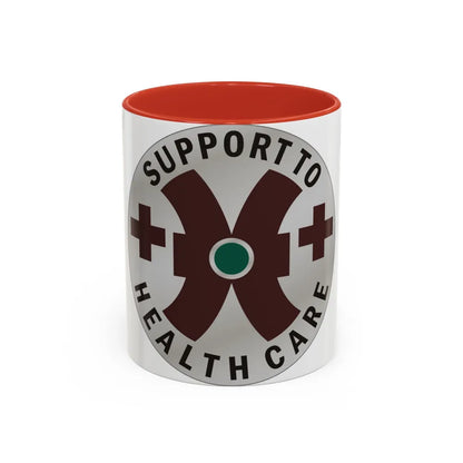 16 Medical Battalion (U.S. Army) Accent Coffee Mug-11oz-Red-Go Mug Yourself