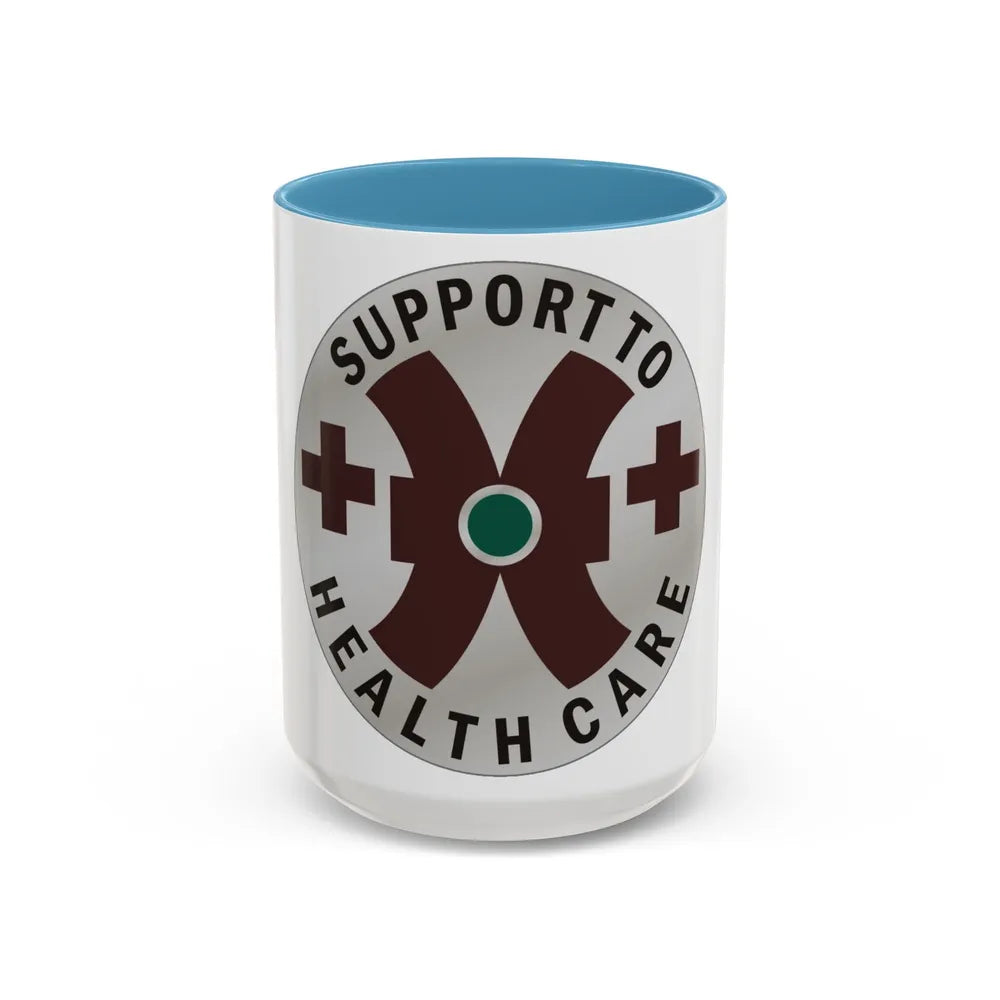 16 Medical Battalion (U.S. Army) Accent Coffee Mug-15oz-Light Blue-Go Mug Yourself