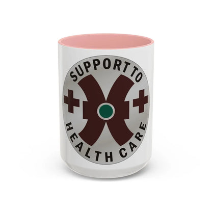 16 Medical Battalion (U.S. Army) Accent Coffee Mug-15oz-Pink-Go Mug Yourself