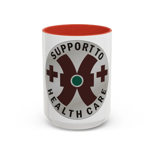 16 Medical Battalion (U.S. Army) Accent Coffee Mug-15oz-Red-Go Mug Yourself