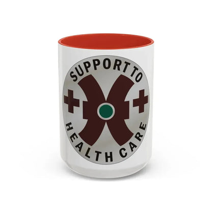 16 Medical Battalion (U.S. Army) Accent Coffee Mug 15oz Red - Go Mug Yourself