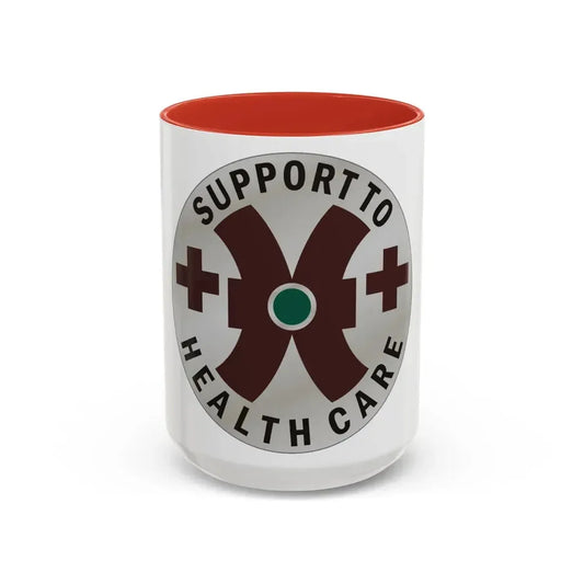 16 Medical Battalion (U.S. Army) Accent Coffee Mug 15oz Red - Go Mug Yourself