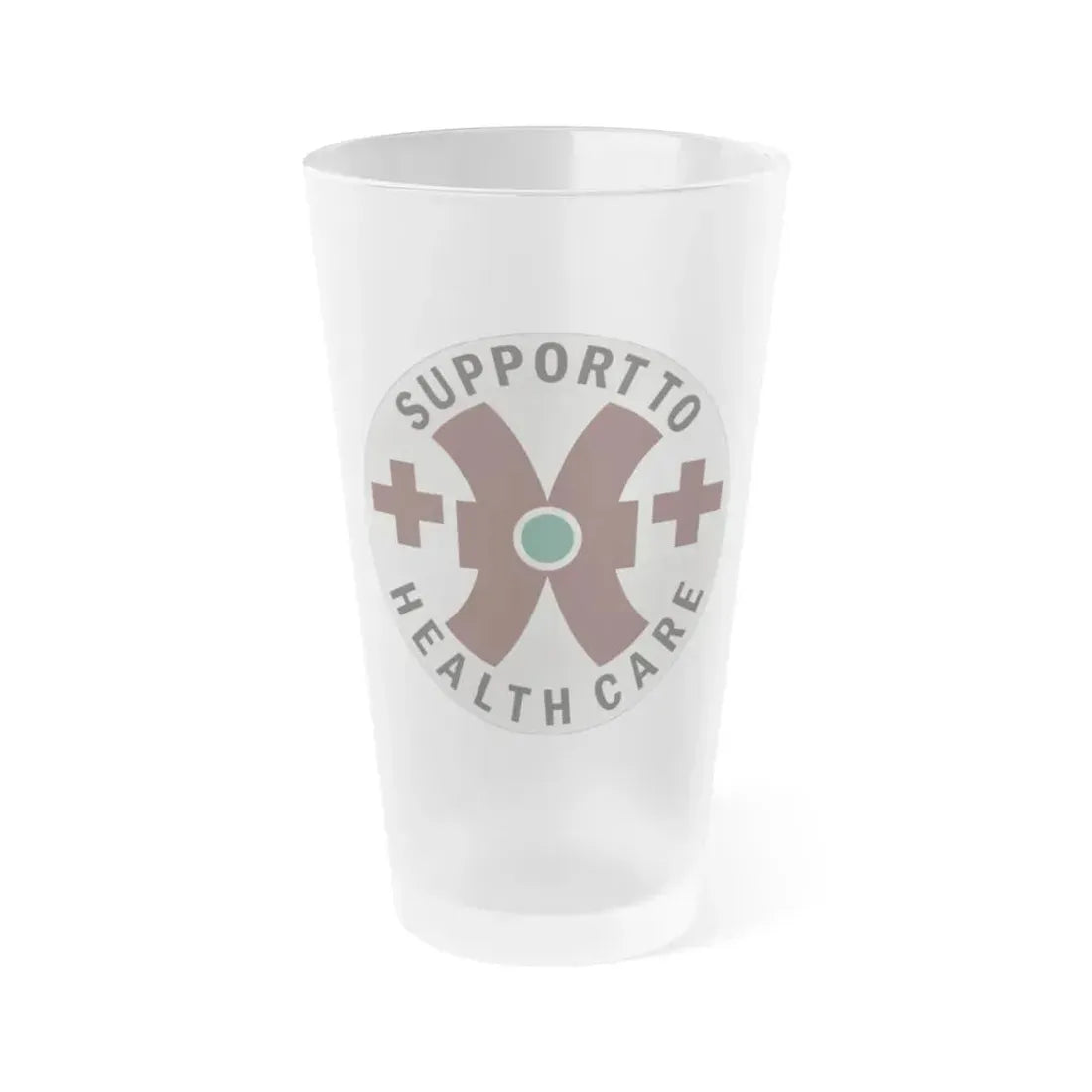16 Medical Battalion (U.S. Army) Frosted Pint Glass 16oz Default Title - Go Mug Yourself