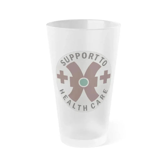 16 Medical Battalion (U.S. Army) Frosted Pint Glass 16oz Default Title - Go Mug Yourself