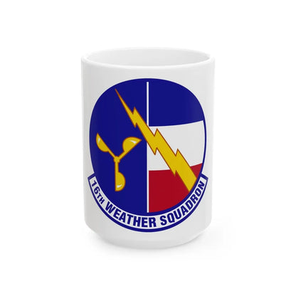 16 Weather Squadron AFWA (U.S. Air Force) White Coffee Mug-15oz-Go Mug Yourself