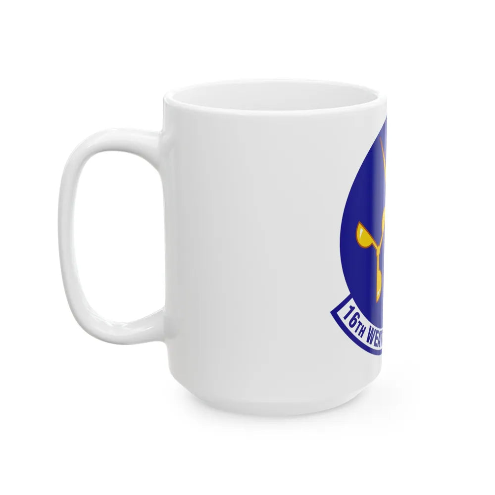 16 Weather Squadron AFWA (U.S. Air Force) White Coffee Mug-Go Mug Yourself