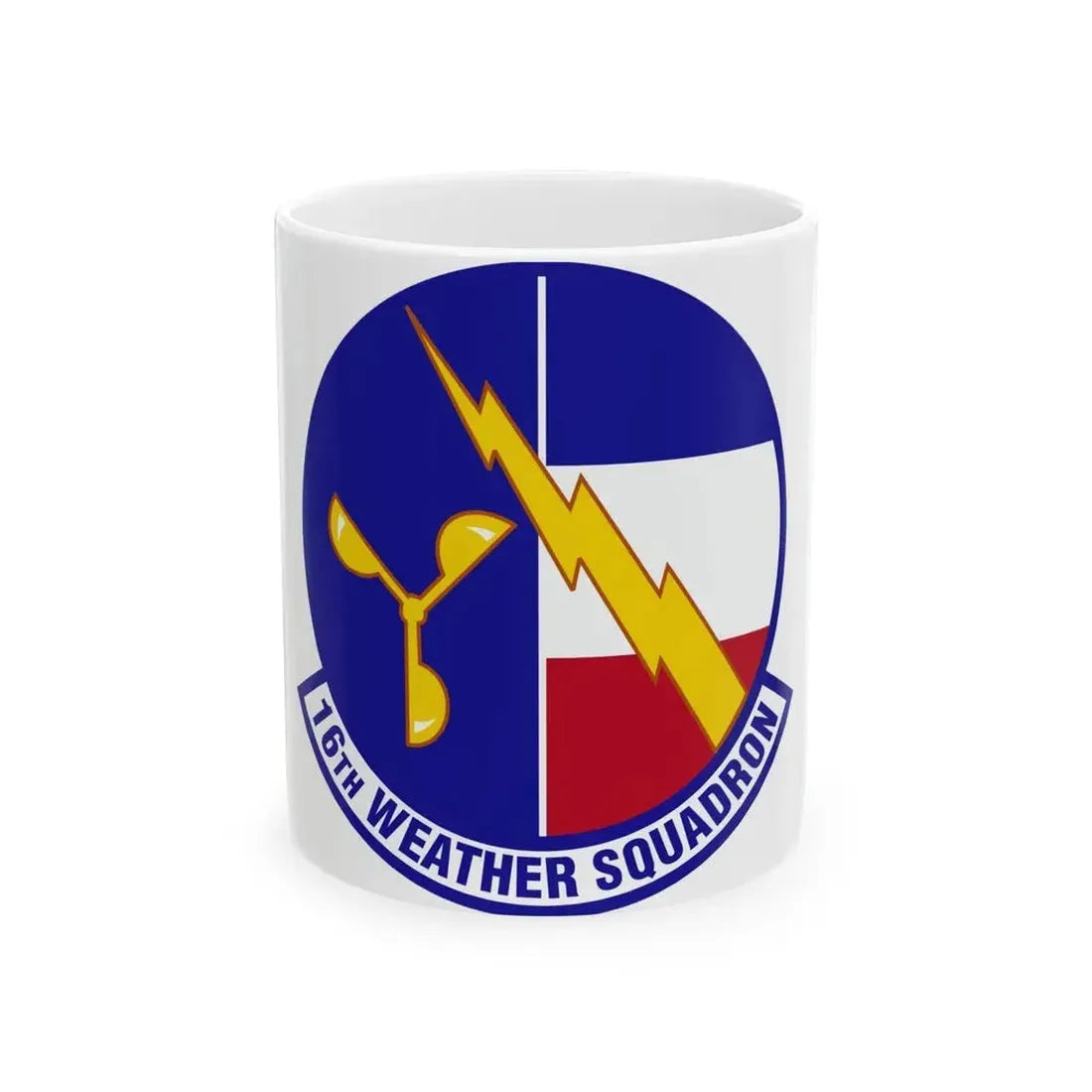 16 Weather Squadron AFWA (U.S. Air Force) White Coffee Mug 11oz - Go Mug Yourself