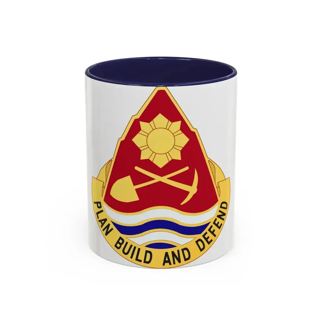 160 Engineer Group (U.S. Army) Accent Coffee Mug 11oz Navy - Go Mug Yourself