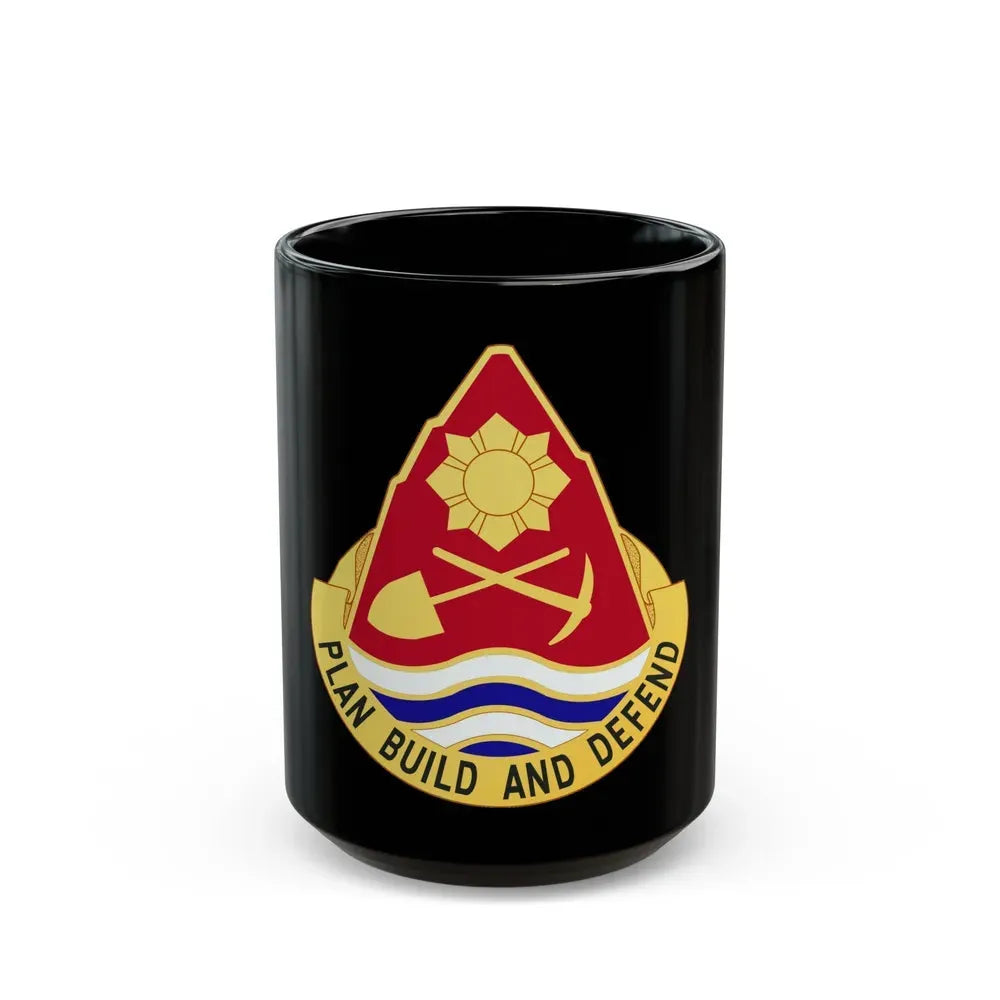 160 Engineer Group (U.S. Army) Black Coffee Mug 15oz - Go Mug Yourself