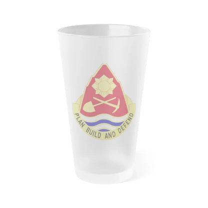 160 Engineer Group (U.S. Army) Frosted Pint Glass 16oz Default Title - Go Mug Yourself