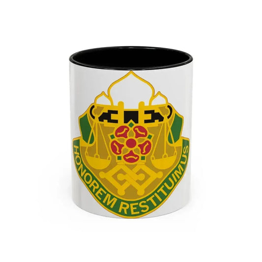 160 Military Police Battalion (U.S. Army) Accent Coffee Mug 11oz Black - Go Mug Yourself