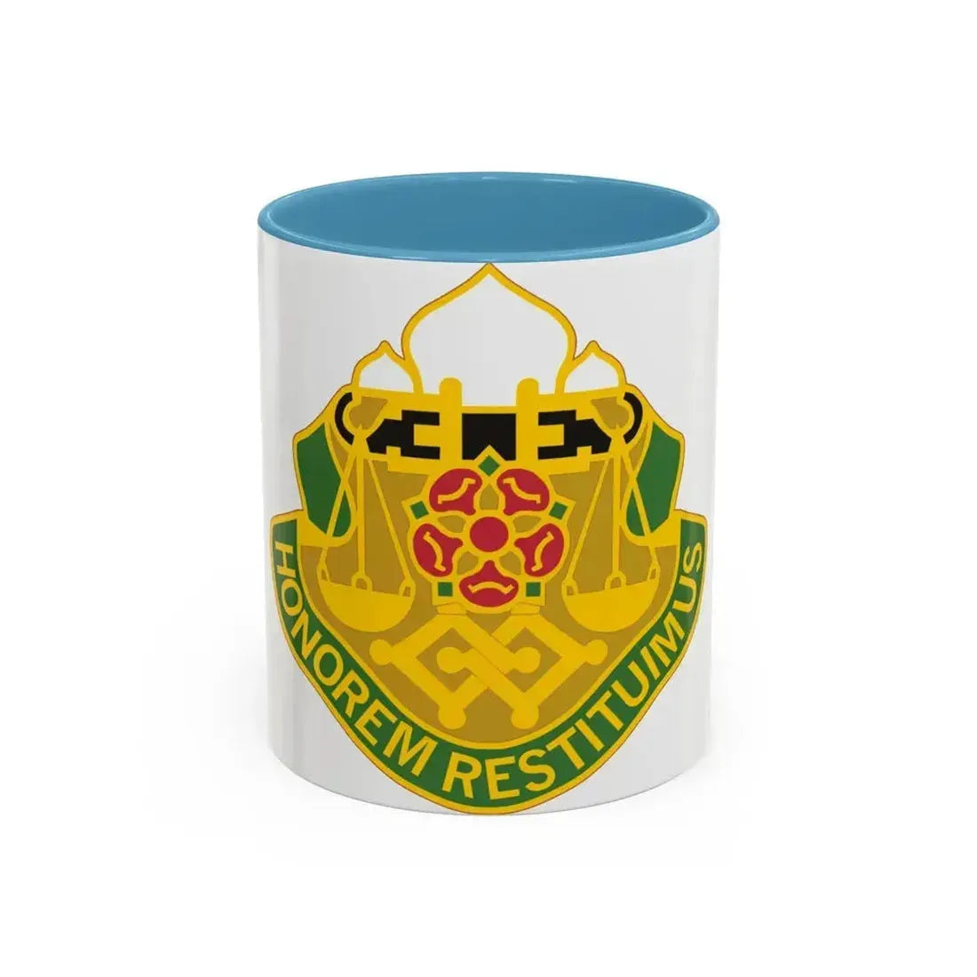 160 Military Police Battalion (U.S. Army) Accent Coffee Mug 11oz Light Blue - Go Mug Yourself