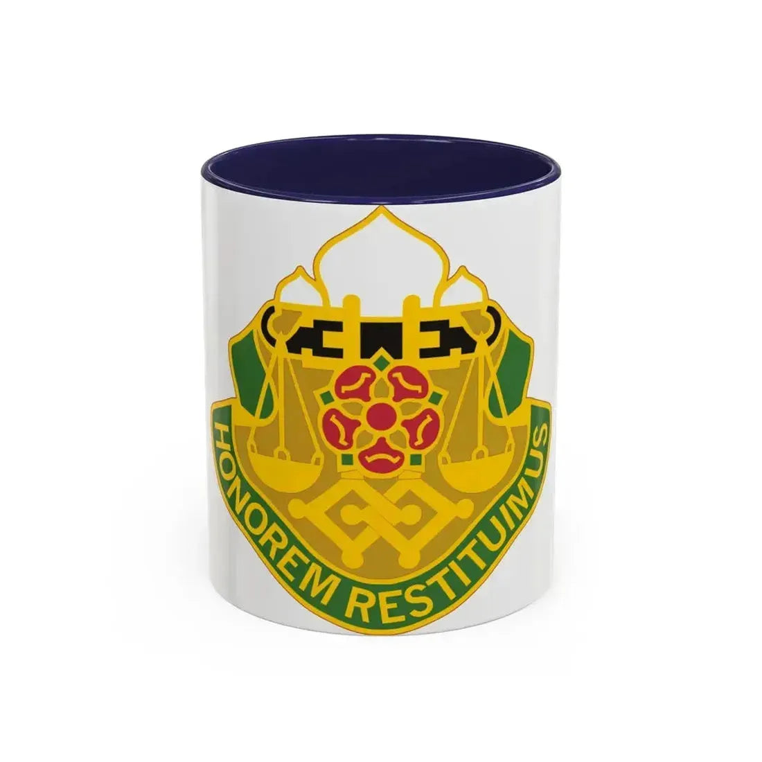 160 Military Police Battalion (U.S. Army) Accent Coffee Mug 11oz Navy - Go Mug Yourself