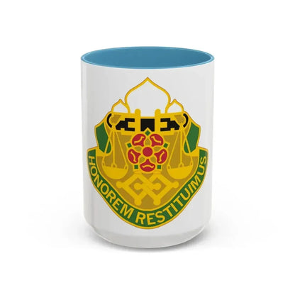 160 Military Police Battalion (U.S. Army) Accent Coffee Mug 15oz Light Blue - Go Mug Yourself