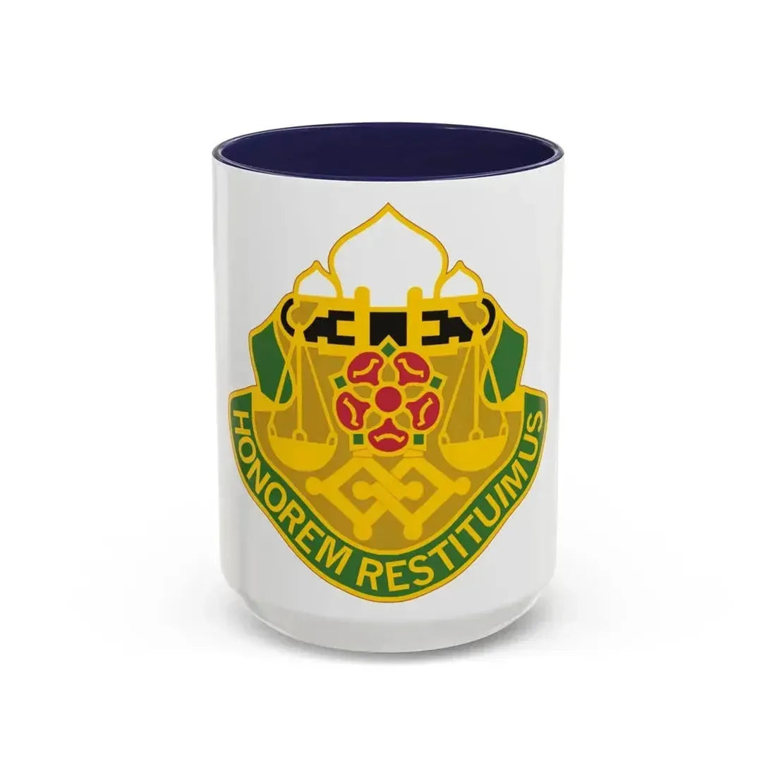 160 Military Police Battalion (U.S. Army) Accent Coffee Mug 15oz Navy - Go Mug Yourself