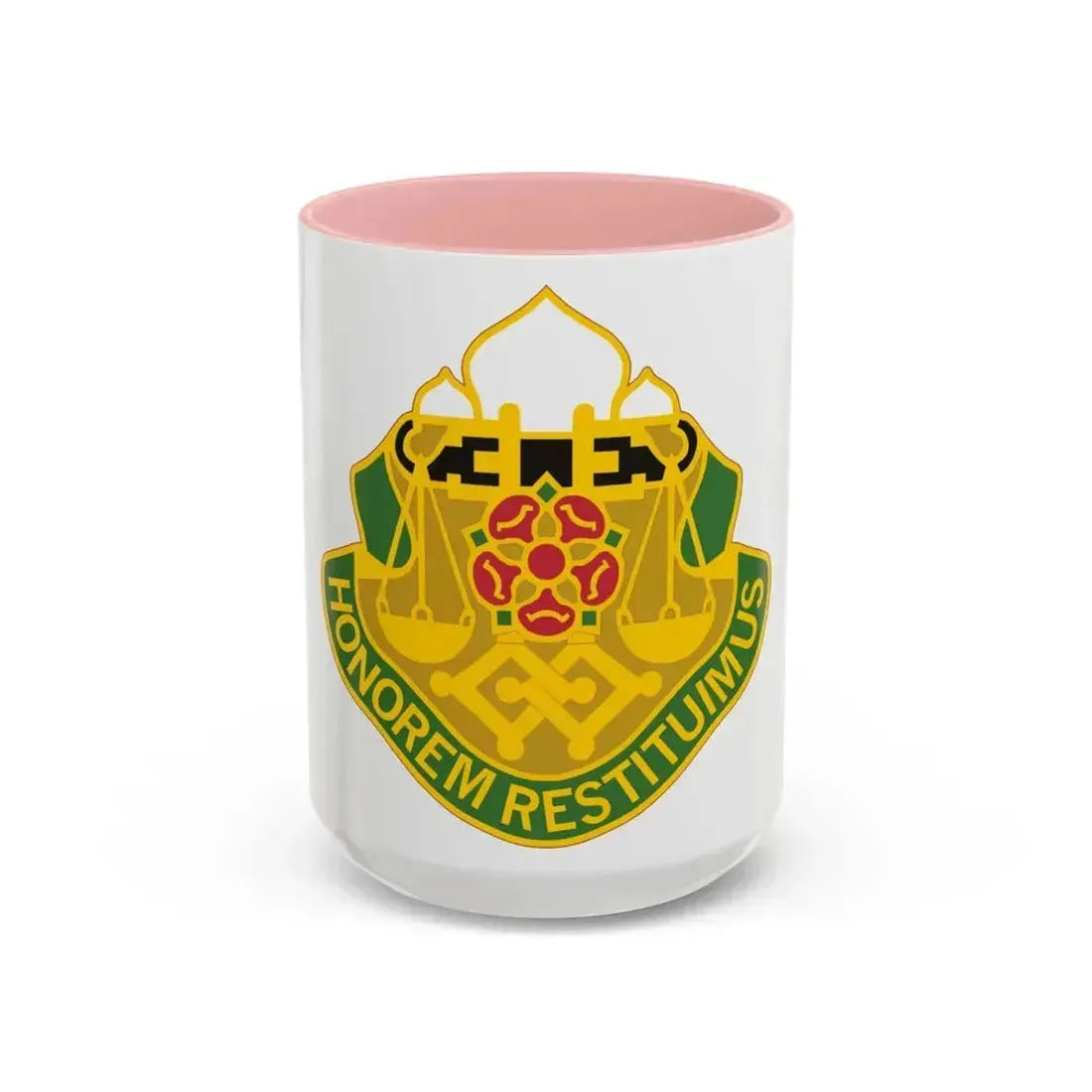 160 Military Police Battalion (U.S. Army) Accent Coffee Mug 15oz Pink - Go Mug Yourself