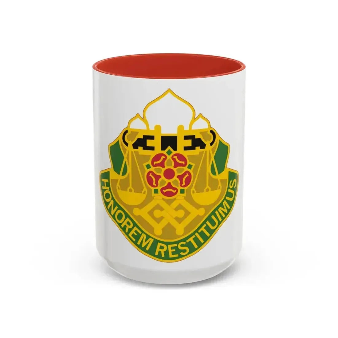 160 Military Police Battalion (U.S. Army) Accent Coffee Mug 15oz Red - Go Mug Yourself