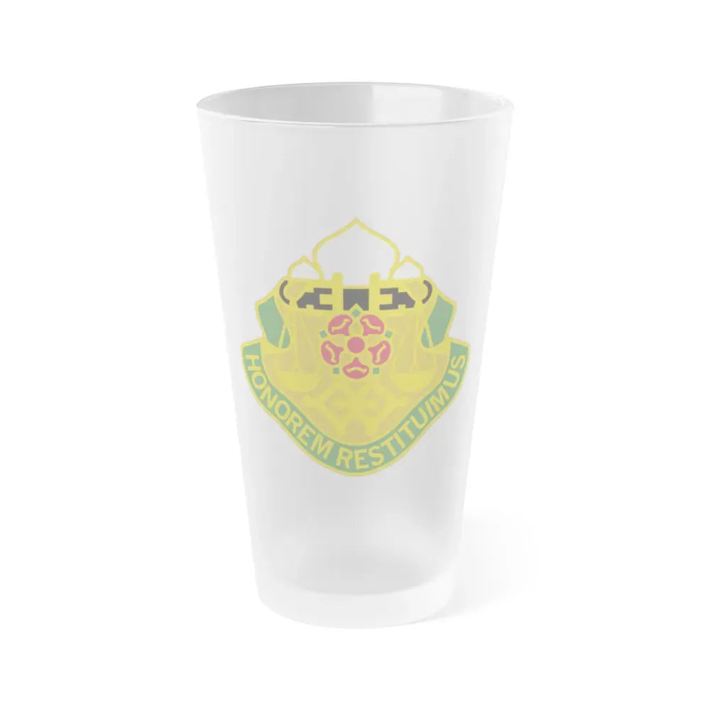 160 Military Police Battalion (U.S. Army) Frosted Pint Glass 16oz Default Title - Go Mug Yourself