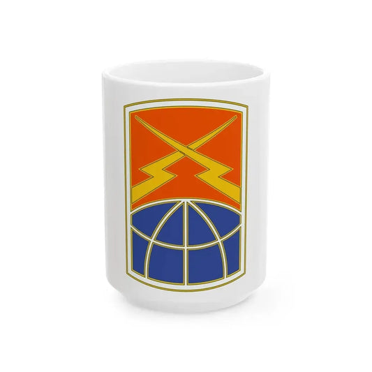 160 Signal Brigade 3 (U.S. Army) White Coffee Mug 15oz - Go Mug Yourself