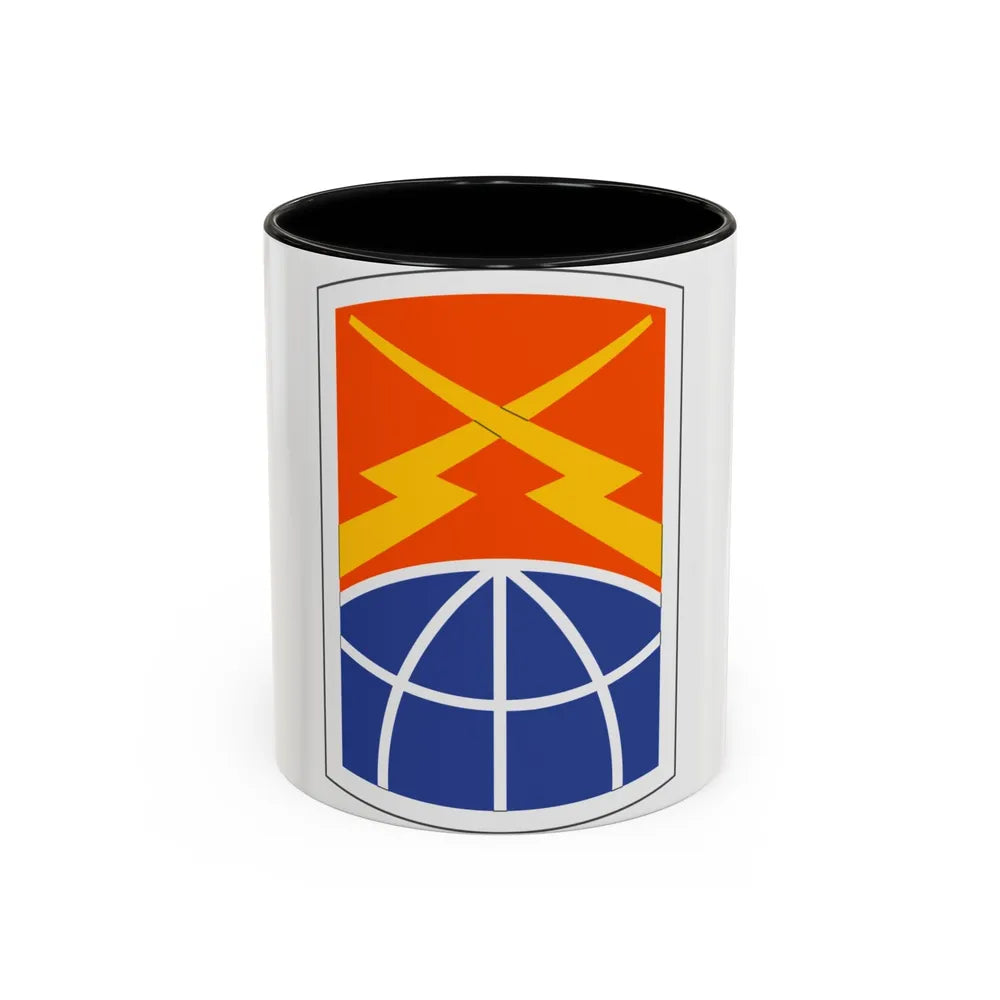 160 Signal Brigade (U.S. Army) Accent Coffee Mug-11oz-Black-Go Mug Yourself