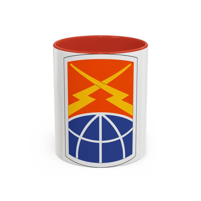 160 Signal Brigade (U.S. Army) Accent Coffee Mug-11oz-Red-Go Mug Yourself