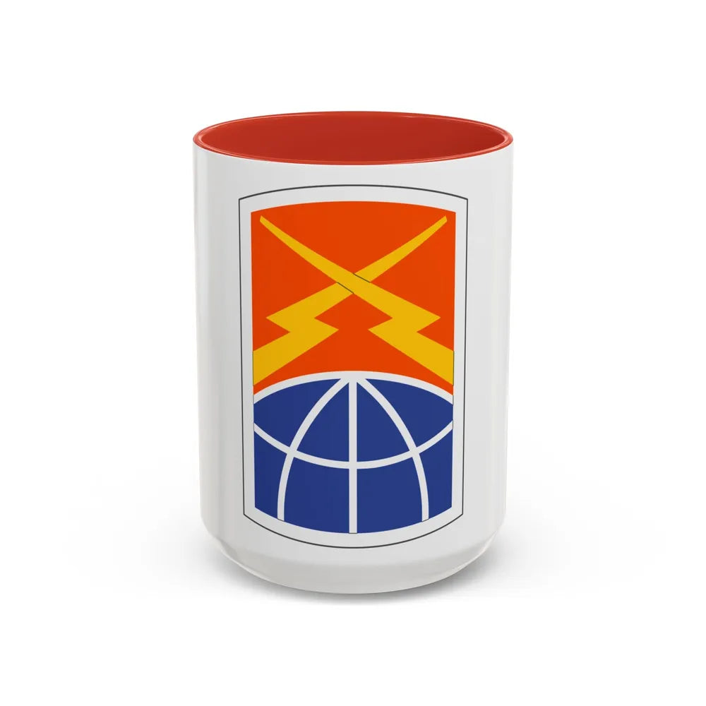 160 Signal Brigade (U.S. Army) Accent Coffee Mug-15oz-Red-Go Mug Yourself