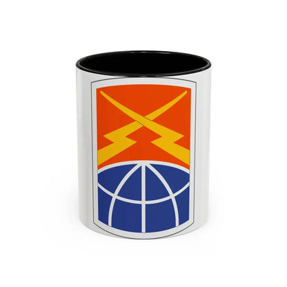160 Signal Brigade (U.S. Army) Accent Coffee Mug 11oz Black - Go Mug Yourself