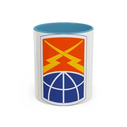 160 Signal Brigade (U.S. Army) Accent Coffee Mug 11oz Light Blue - Go Mug Yourself