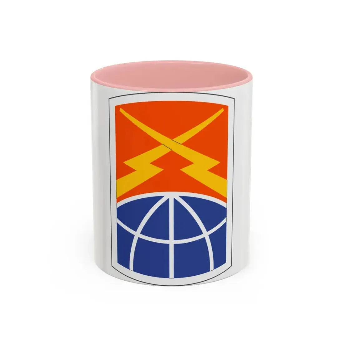 160 Signal Brigade (U.S. Army) Accent Coffee Mug 11oz Pink - Go Mug Yourself