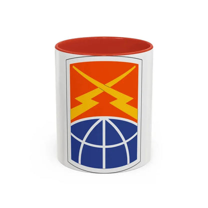 160 Signal Brigade (U.S. Army) Accent Coffee Mug 11oz Red - Go Mug Yourself