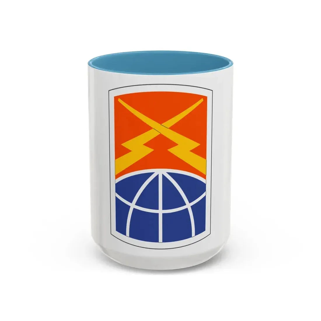 160 Signal Brigade (U.S. Army) Accent Coffee Mug 15oz Light Blue - Go Mug Yourself