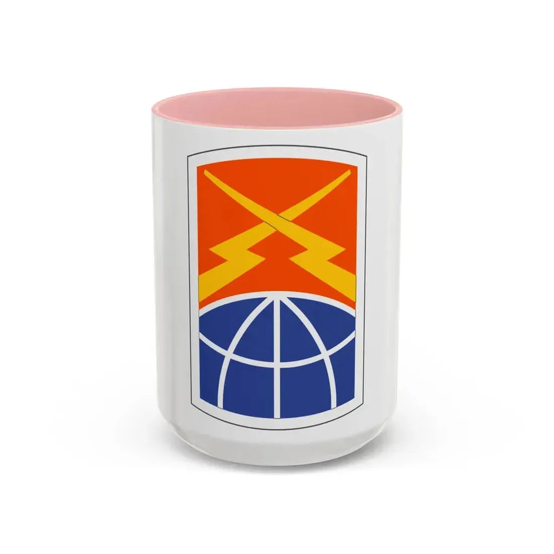 160 Signal Brigade (U.S. Army) Accent Coffee Mug 15oz Pink - Go Mug Yourself