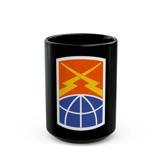 160 Signal Brigade (U.S. Army) Black Coffee Mug 15oz - Go Mug Yourself